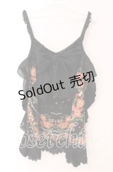 axes femme / ローズフレームキャミトップス  クロ O-25-11-17-063-AX-TO-IG-OS