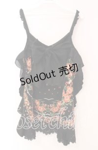 axes femme / ローズフレームキャミトップス  クロ O-25-11-17-063-AX-TO-IG-OS