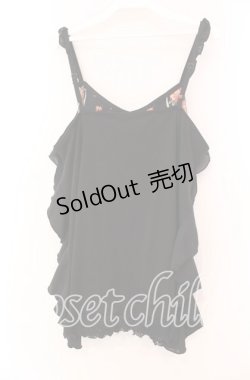 画像3: axes femme / ローズフレームキャミトップス  クロ O-25-11-17-063-AX-TO-IG-OS