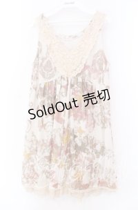 axes femme / リバイバルチュニック  アイボリー O-25-11-17-065-AX-OP-IG-OS