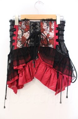 画像3: Qutie Frash / 和柄コルセット  レッド O-25-11-17-1003-QU-TO-OW-ZT213