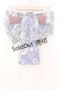 Qutie Frash / 花魁帯コルセット  ブルー O-25-11-17-1005-QU-TO-OW-ZT213