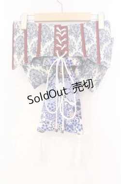 画像4: Qutie Frash / 花魁帯コルセット  ブルー O-25-11-17-1005-QU-TO-OW-ZT213