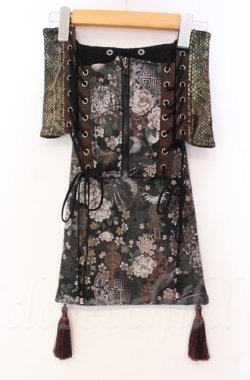 画像4: Qutie Frash / 花魁帯コルセット  ブラウン O-25-11-17-1008-QU-TO-IG-ZT221