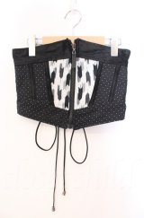 Qutie Frash / 矢絣コルセット  ブラック O-25-11-17-1009-QU-TO-IG-ZT222