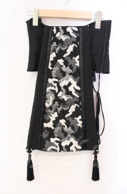 画像1: Qutie Frash / 花魁帯コルセット  ブラック O-25-11-17-1010-QU-TO-IG-ZT222