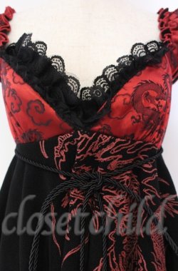 画像2: Qutie Frash / DSサテン切り替えベビードール【旧タグ】  ブラック×レッド O-25-11-17-1011-QU-OP-IG-ZT213