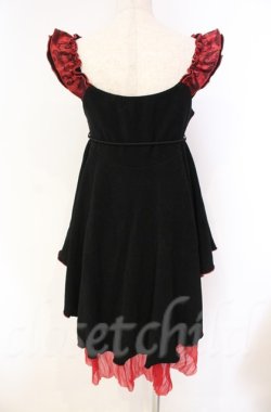 画像5: Qutie Frash / DSサテン切り替えベビードール【旧タグ】  ブラック×レッド O-25-11-17-1011-QU-OP-IG-ZT213