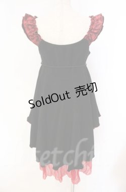 画像5: Qutie Frash / DSサテン切り替えベビードール【旧タグ】  ブラック×レッド O-25-11-17-1011-QU-OP-IG-ZT213