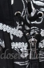 画像3: Qutie Frash / ジャガードコルセットベスト  ブラック×シルバー O-25-11-17-1013-QU-TO-IG-ZT222 (3)