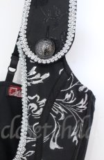 画像4: Qutie Frash / ジャガードコルセットベスト  ブラック×シルバー O-25-11-17-1013-QU-TO-IG-ZT222 (4)