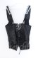 画像5: Qutie Frash / ジャガードコルセットベスト  ブラック×シルバー O-25-11-17-1013-QU-TO-IG-ZT222 (5)