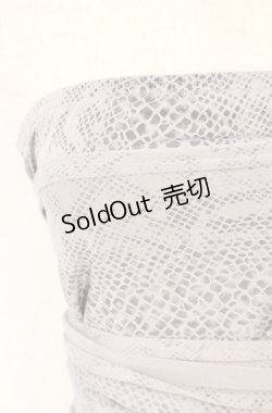 画像2: 【SALE】Qutie Frash / パイソンサラシトップス  グレー O-25-11-17-1014-QU-TO-IG-ZT095