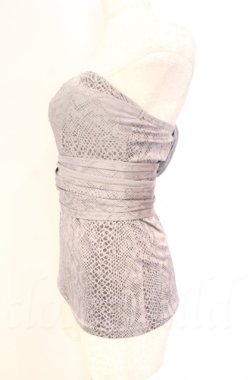 画像3: Qutie Frash / パイソンサラシトップス  グレー O-25-11-17-1014-QU-TO-IG-ZT095