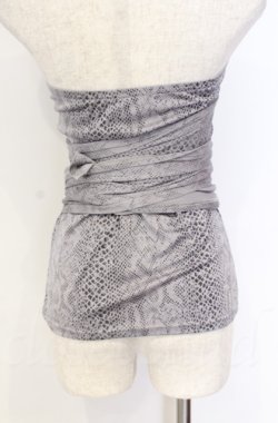 画像4: Qutie Frash / パイソンサラシトップス  グレー O-25-11-17-1014-QU-TO-IG-ZT095