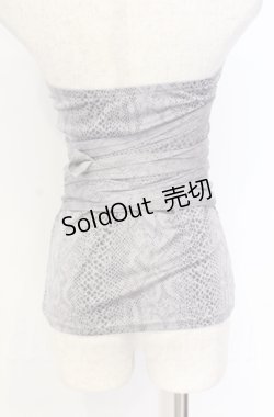 画像4: 【SALE】Qutie Frash / パイソンサラシトップス  グレー O-25-11-17-1014-QU-TO-IG-ZT095