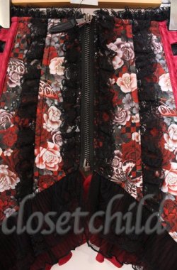 画像2: Qutie Frash / 和柄コルセット  レッド O-25-11-17-1003-QU-TO-OW-ZT213