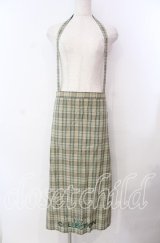 WONDERFUL WORLD / チェックエプロン  グリーン O-25-11-17-006-LO-ZA-IG-ZI