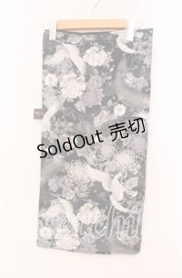 Qutie Frash / 2022浴衣4点SET 風呂敷単品  蓮ブラック O-25-11-17-066-QU-ZA-IG-OS