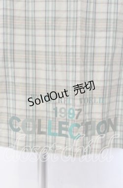 画像2: WONDERFUL WORLD / チェックエプロン  グリーン O-25-11-17-006-LO-ZA-IG-ZI