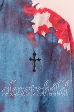 画像3: h.NAOTO / タイダイガーゼジャケット  ブルーピンク O-25-11-17-070-HN-JA-IG-OS