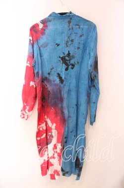 画像5: h.NAOTO / タイダイガーゼジャケット  ブルーピンク O-25-11-17-070-HN-JA-IG-OS