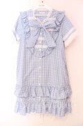 MILK / Poupeeワンピース  サックスギンガム O-25-11-17-071-ML-OP-OW-OS