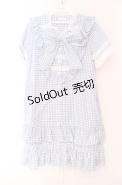 画像1: MILK / Poupeeワンピース  サックスギンガム O-25-11-17-071-ML-OP-OW-ZT320