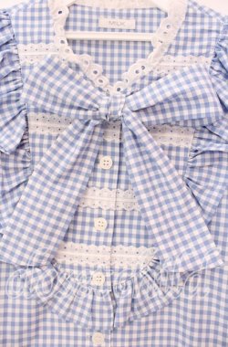 画像2: MILK / Poupeeワンピース  サックスギンガム O-25-11-17-071-ML-OP-OW-OS