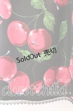 画像2: MILK / タランチェリースリップドレス  ブラック×ローズチェリー O-25-11-17-074-ML-OP-OW-OS