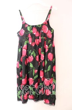 画像3: MILK / タランチェリースリップドレス  ブラック×ローズチェリー O-25-11-17-074-ML-OP-OW-OS