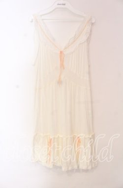 画像1: Katie / COURTNEYキャミソールワンピース F シロ O-25-11-17-075-LO-OP-OW-OS