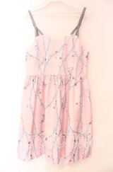 MILK / Briar roseドレス  ピンクベース O-25-11-17-077-ML-OP-OW-OS