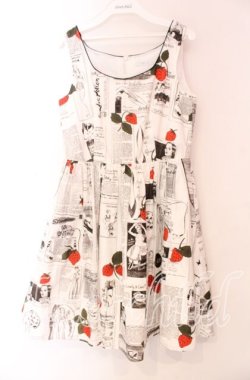 画像1: MILK / ビューティーニュースワンピース  ホワイトニュース O-25-11-17-078-ML-OP-OW-OS