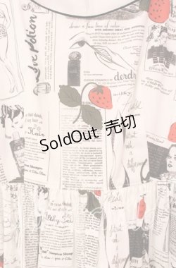 画像2: MILK / ビューティーニュースワンピース  ホワイトニュース O-25-11-17-078-ML-OP-OW-OS