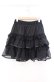 画像1: axes femme POETIQUE / ボリュームティアードミニスカート M クロ O-25-11-17-008-AX-SK-OW-OS (1)