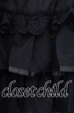 画像2: axes femme POETIQUE / ボリュームティアードミニスカート M クロ O-25-11-17-008-AX-SK-OW-OS