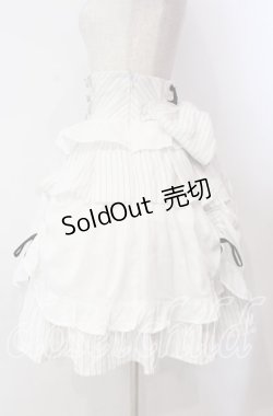 画像3: Chalmiere / ストライプフリルスカート M シロ O-25-11-17-001-LO-SK-OW-OS