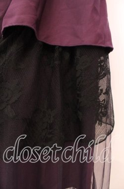 画像2: axes femme / 異素材イレヘムロングスカート F パープル O-25-11-17-009-AX-SK-OW-OS