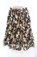 画像3: WONDERFUL WORLD / ローズブーケ裾タックスカート  クロ O-25-11-17-010-LO-SK-IG-OS (3)