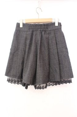 画像3: axes femme / チェック柄フレアキュロット  グレー O-25-11-17-011-AX-PA-IG-OS