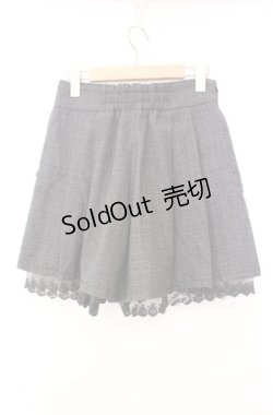 画像3: axes femme / チェック柄フレアキュロット  グレー O-25-11-17-011-AX-PA-IG-OS