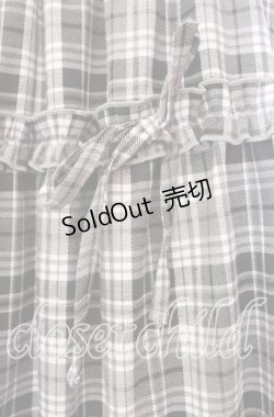 画像2: axes femme POETIQUE / チェック柄ティアードスカート M クロ O-25-11-17-014-AX-SK-OW-OS