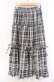 画像3: axes femme POETIQUE / チェック柄ティアードスカート M クロ O-25-11-17-014-AX-SK-OW-OS (3)