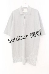 Karl Helmut / ジップアップ半袖ニット  グレー O-25-11-17-020-EL-TO-IG-OS