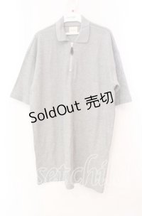 Karl Helmut / ジップアップ半袖ニット  グレー O-25-11-17-020-EL-TO-IG-OS