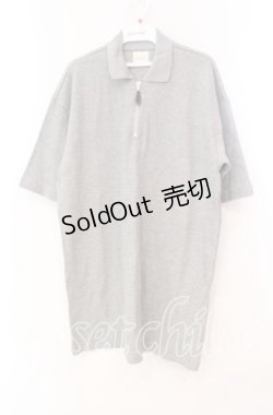 画像1: Karl Helmut / ジップアップ半袖ニット  グレー O-25-11-17-020-EL-TO-IG-OS