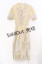 pa.se.ri. / チェック切り替えマーガレットワンピース  マスタード O-25-11-17-022-LO-OP-IG-OS