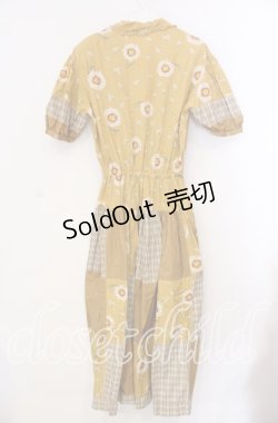 画像3: pa.se.ri. / チェック切り替えマーガレットワンピース  マスタード O-25-11-17-022-LO-OP-IG-OS