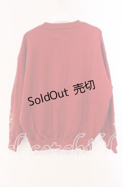 画像3: KETTY / ブーケ刺繍トレーナー  アカ O-25-11-17-023-EL-TO-IG-ZT478